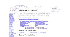 Desktop Screenshot of delawarecarclassifieds.com